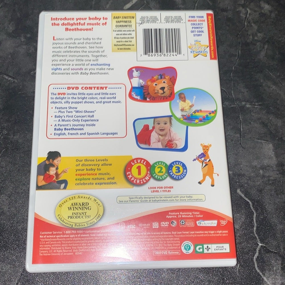 Disney Baby Einstein Baby Beethoven DVD - Picture 2 of 3